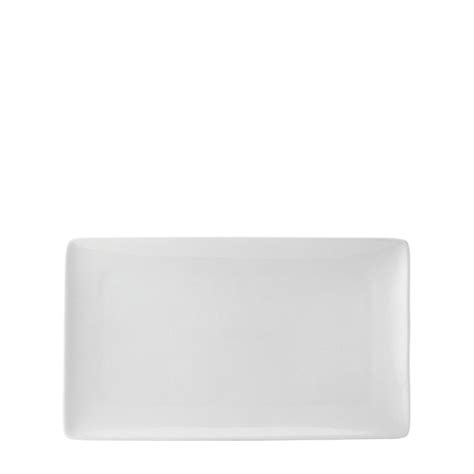 Utopia Pure White Rectangular Plates