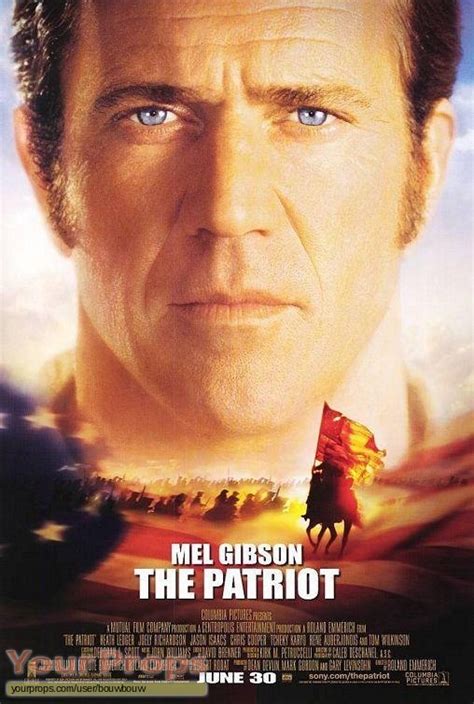 The Patriot Mel Gibson blood stained hero shirt original movie costume