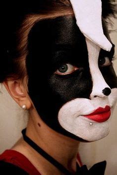 Skunk Face Paint | Makeup & Hair Artist- Mo Meinhart | Pinterest | Face, Costumes and Halloween ...