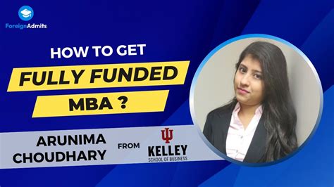 How to get a Fully funded MBA? | Kelley School of Business | Indiana University Bloomington | US ...