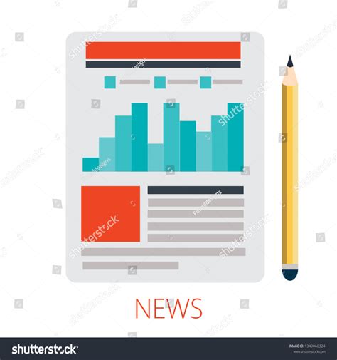 Vector Illustration Breaking News Newspaper News Stock Vector (Royalty ...