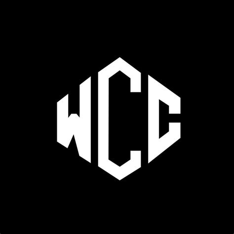 WCC letter logo design with polygon shape. WCC polygon and cube shape ...