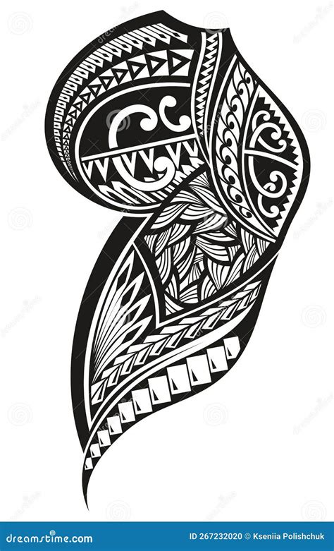 Decorative Maori Tattoo Design. Tattoo Design. Vector Illustration ...