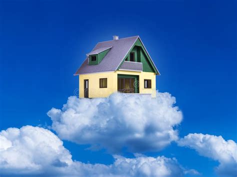 House on clouds stock image. Image of insurance, closeup - 33615293