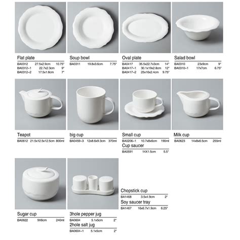 Hotel&restaurant wholesale ceramic white tableware dinnerware sets porcelain-Two Eight