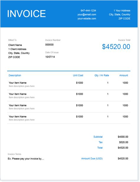 How to Create an Invoice in Excel (Template Included)