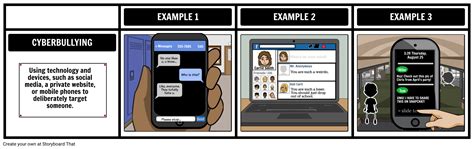 Examples of Cyberbullying Storyboard by anna-warfield