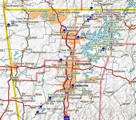 Northwest Arkansas Map With Cities - Fsu Spring Break 2024