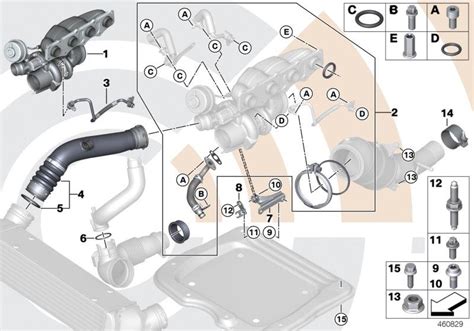 11652411444 - Installation kit for turbocharger. VALUE LINE - Genuine BMW Part