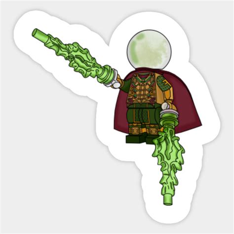 Lego Mysterio Spider-Man Far From Home Minifigure - Mysterio - Sticker ...