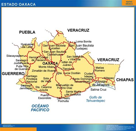 Mapa De Oaxaca