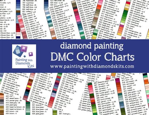 Free Printable Dmc Color Chart For Diamond Painting You Can Grab This ...