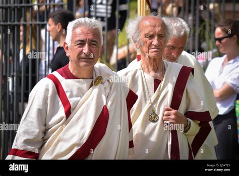 Harpastum historical football match during celebration of Rome's Birthday at Circo Massimo in ...