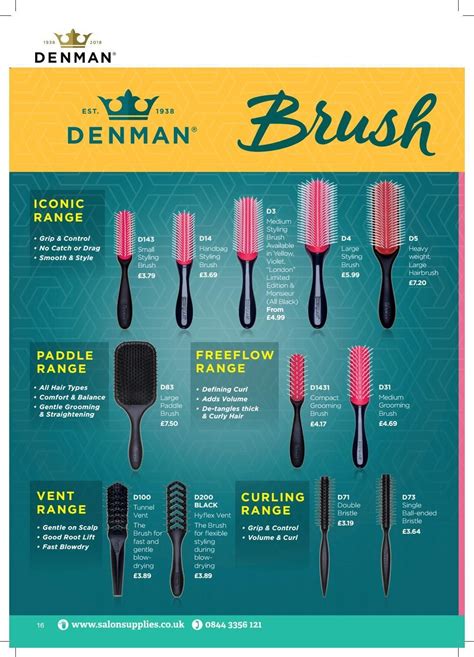Salon delivers Denman Brush Guide 2019 - Salon delivers Denman Brush ...