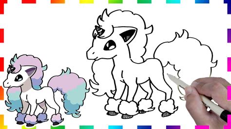 Galarian Ponyta | How to drawing - YouTube