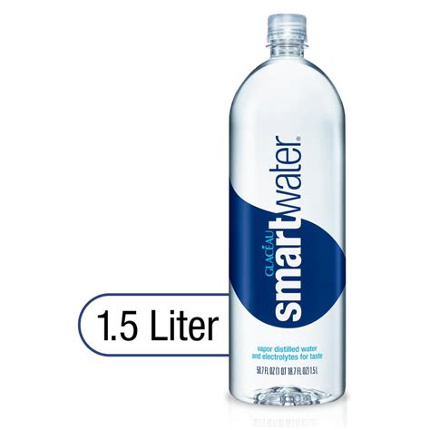 smartwater vapor distilled premium water bottle, 1.5 Liters - Walmart ...