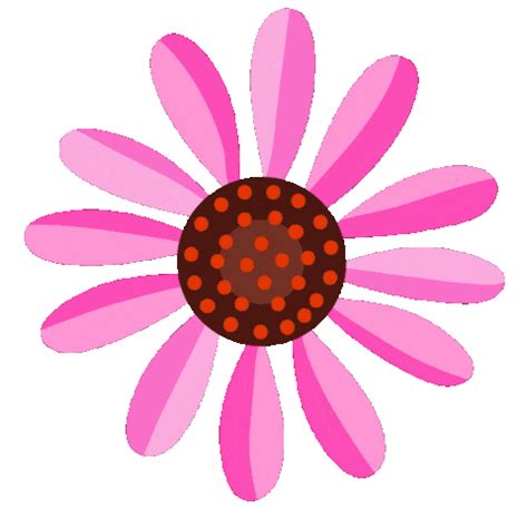 Pink flower clipart vector line – Clipartix