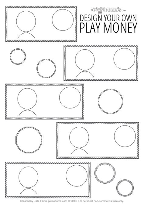 Design Your Own Printable Play Money - Picklebums