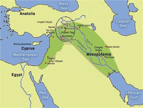 The region called the Fertile Crescent is spring-shaped and defined as... | Download Scientific ...