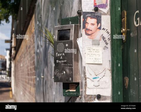 Freddie Mercury's former Garden Lodge residence on Logan Place in Kensington, west London, UK ...