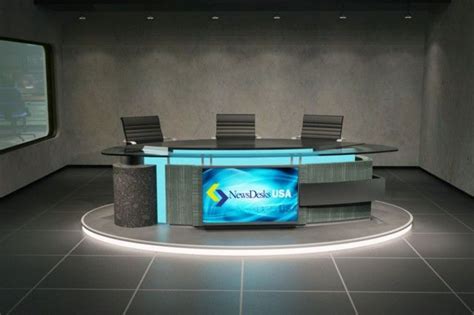 News Desks & Ready-to-Order Studio Sets | Desk design, Desk, Design