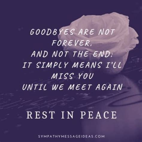 46 Touching Rest in Peace Quotes with Images - Sympathy Card Messages