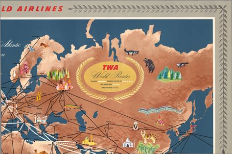 (Sheet 2) Trans World Airlines. TWA World Routes. U.S.A. • Europe • Africa • Asia. : Trans World ...