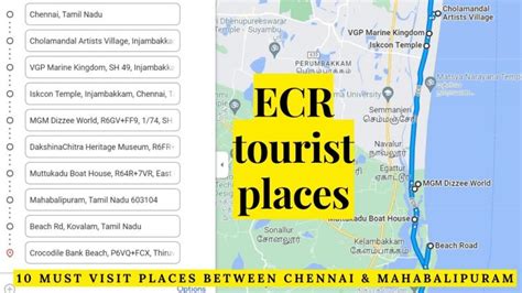 ECR tourist places - 10 must visit places on ECR road