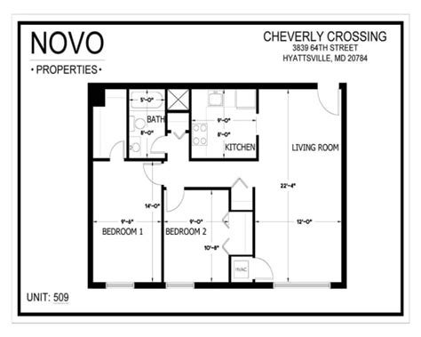 Floor Plans of Cheverly Crossing Apartments in Hyattsville, MD