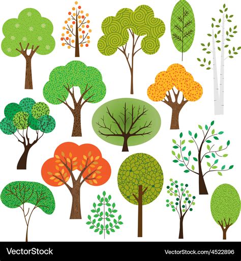 Trees clipart Royalty Free Vector Image - VectorStock