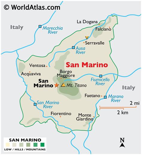 San Marino Map / Geography of San Marino / Map of San Marino ...