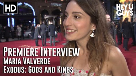 Maria Valverde Interview - Exodus: Gods and Kings Premiere - YouTube