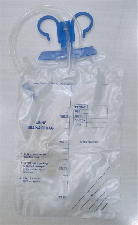 Urine Drainage Bags With Hook, Size: 2000ml at Rs 8/piece in Lucknow ...