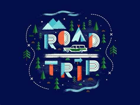 Road Trip | Illustrator inspiration, Trip, Road trip