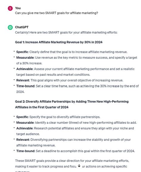 How to Use ChatGPT to Set Transformative Goals for 2024