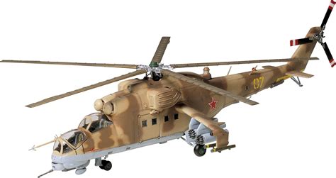 Tamiya 60705 60705-1:72 MIL Mi-24 Hind Helicopter, Model Building ...