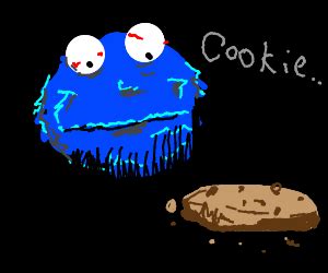 Sad Cookie monster - Drawception