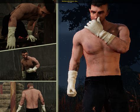 Shirtless with Gloves - David King [Dead by Daylight] [Mods]