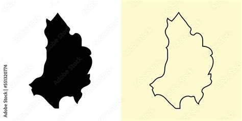 Catanduanes map, Philippines, Asia. Filled and outline map designs. Vector illustration Stock ...