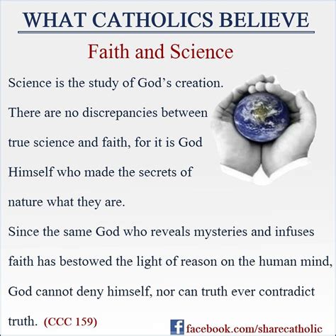 Catholic Faith and Science- Popular culture and ignorance tends to separate both to start ...