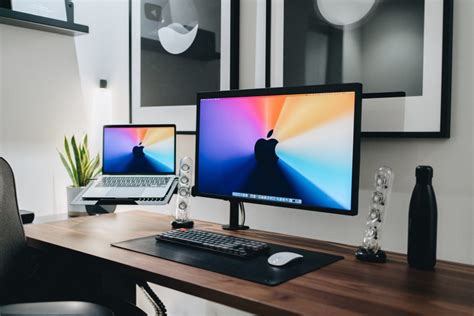 All White Minimal Desk Setup: 5K iMac for Designing - Setupedia