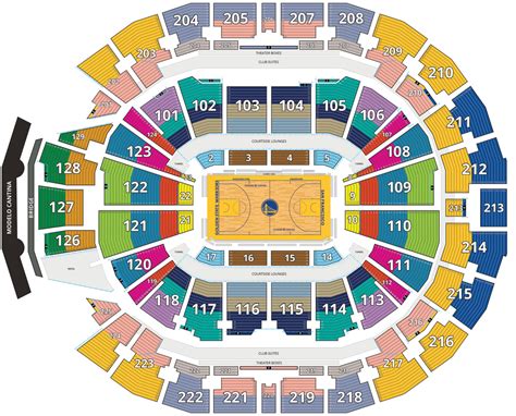 Chase Center Seating Plan - Seating plans of Sport arenas around the World