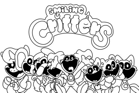 Free Printable Smiling Critters coloring page - Download, Print or Color Online for Free