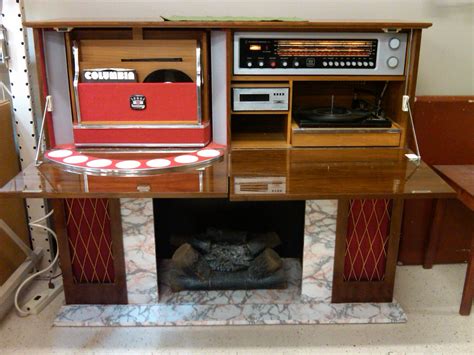 Vintage 60's Stereo Bar w 8 Track | And a built in fireplace… | Flickr