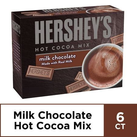 Hershey's Milk Chocolate Hot Cocoa Mix, 6 ct - Packets, 5.29 oz Box ...