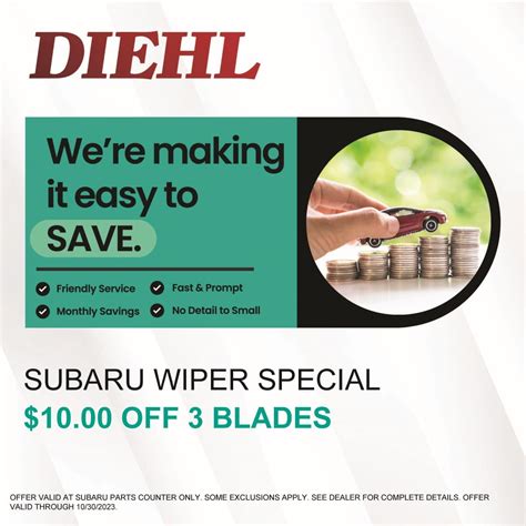 Auto Service Specials | Diehl Subaru of Massillon near New Franklin