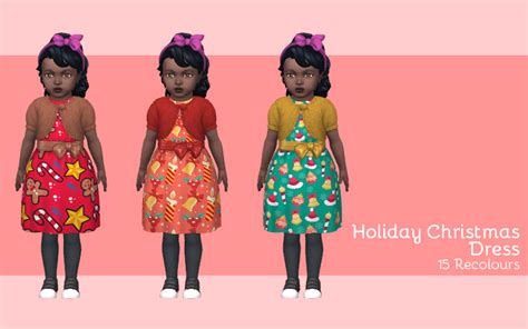 Women's - Holiday Christmas Dress | SimsWorkshop