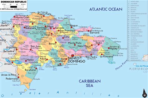 Political Map of Dominican Republic - Ezilon Maps