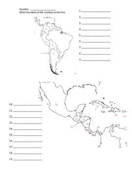 Crucigrama De Paises Y Capitales De America Del Sur