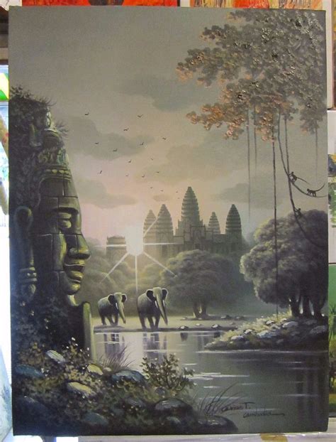 a587d0356d887c54e523caa89e198a15--angkor-wat-oil-paintings.jpg (736×966) | Angkor wat temple ...